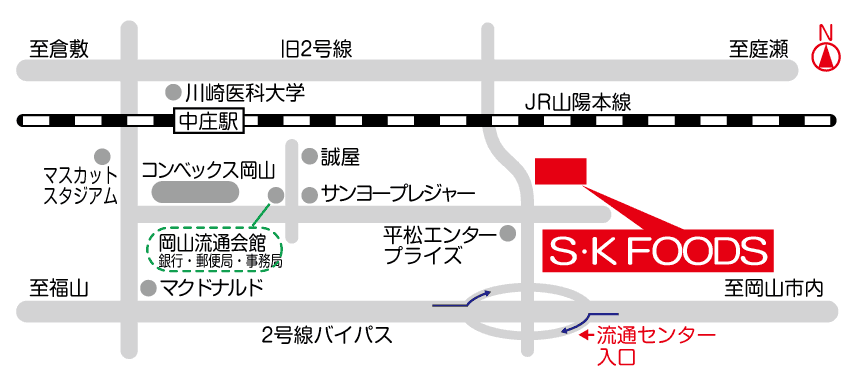 S・Kフーズ地図
